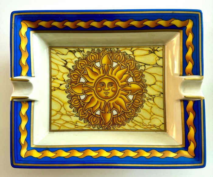 Askebæger - Storslået Hermès porcelænsaskebæger "The Sun"