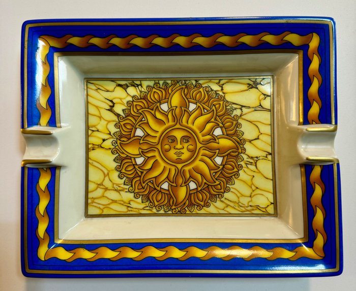 Askebæger - Storslået Hermès porcelænsaskebæger "The Sun"