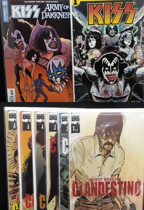 Clandestino (2015) #1-6 + KISS, Rick Flair, Walking Dead, Street Fighter, Undertaker, Warrior... - 17 Comic - 1994/2023