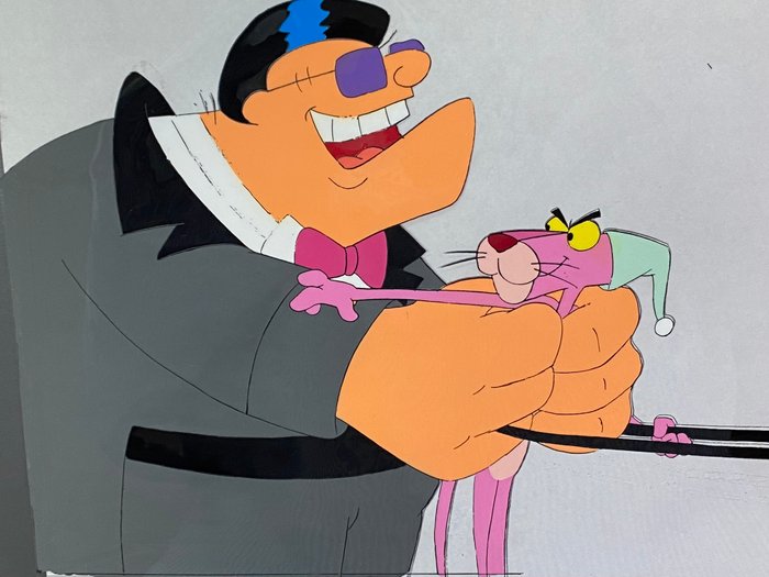 The Pink Panther Show (1970) - 1 Original Animation Cel og Tegning af The Pink Panther