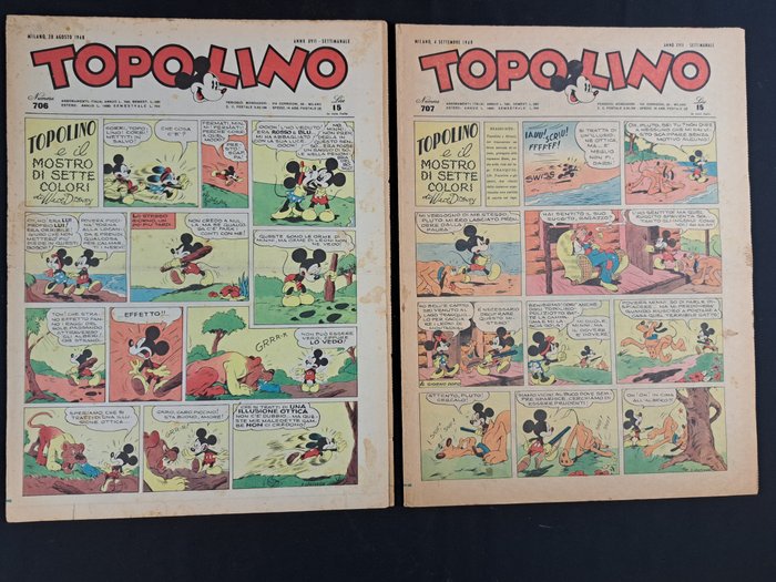 Topolino Giornale 1948 - 10 Comic - 1948