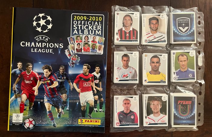 Panini - Champions League 2009/10 - Including Messi/Ronaldo - Incomplete album + (516/564) Incomplete loose sticker set