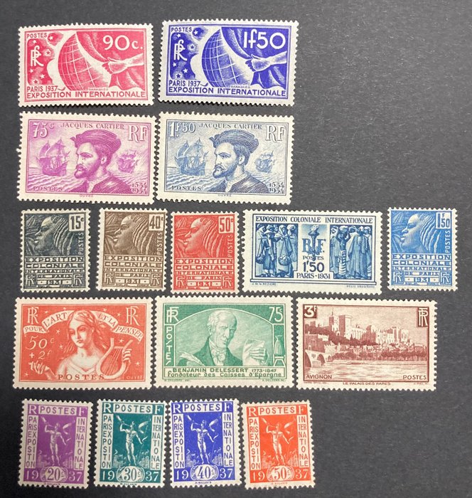 Frankrig 1930/1936 - Yvt 270-274, 296-297.303, 322-327, 391 - Mix collection