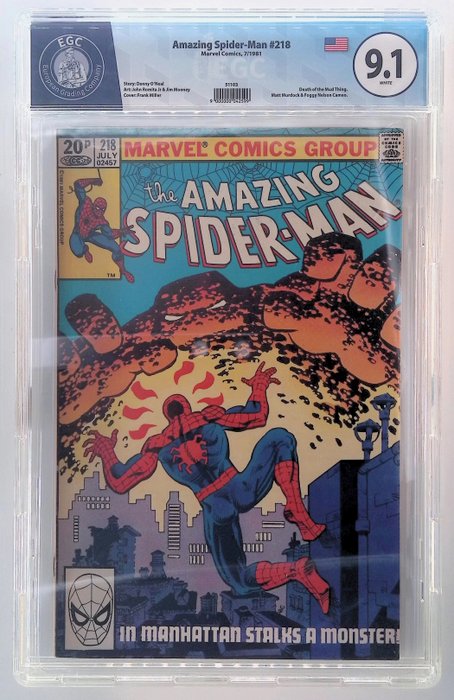 Amazing Spider-Man #218, 232 - EGC graded 9.1, 8.8 - 2 Graded comic