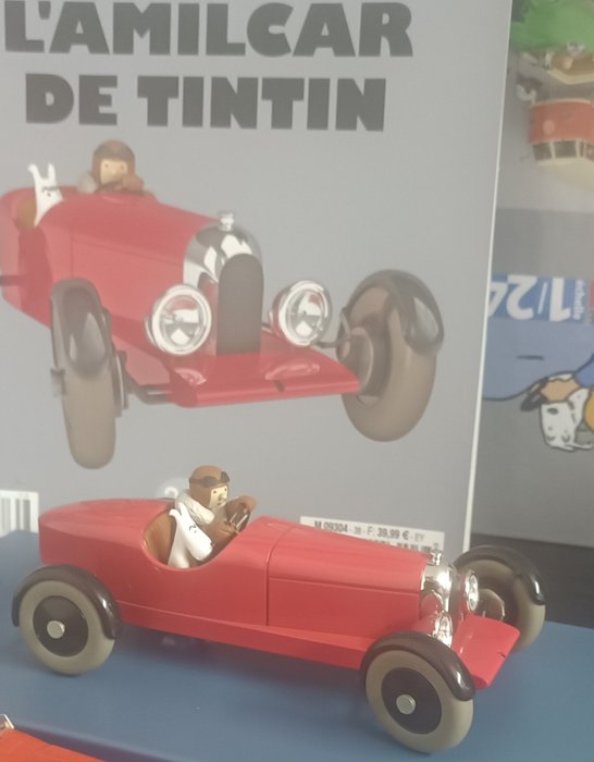 Tintin - 2 auto 1/24 + 1/43:l'amilcar de tintin + amilcar de milou vilac