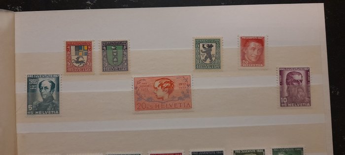 Schweiz 1925/1964 - 67 ubrugte frimærker landskabsbilleder - Pro Patria - Pro Juventute - luftpost - forbundsfest -