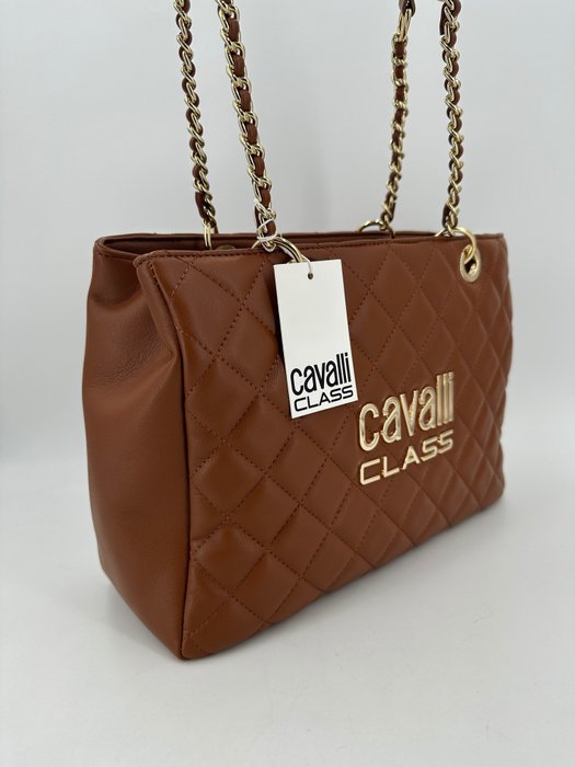 Roberto Cavalli - Cavalli Class - Cognac Tote - Skuldertaske