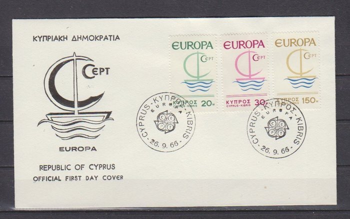 Cypern 1964/1992 - Græsk Cypern Michel 240/583 + Tyrkisk Cypern 1/blok 10 uskrevet - Grieks Cyprus Michel 240/583 + Turks Cyprus 1/blok 10 onbeschreven