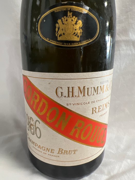 1966 G H Mumm Cordon Rouge - Champagne Brut - 1 Flaske (075L)