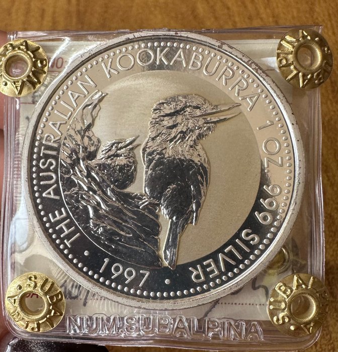 Australien. 1 Dollar 1997 Kookaburra, 1 Oz (.999)  (Ingen mindstepris)