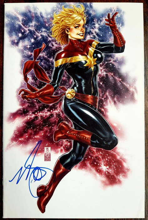 Captain Marvel #1 Virgin Cover Key ISSUE : "1st App of Ripley Ryan, later becomes Star" - Signed by Mark Brooks  !!! WITH COA !! - 1 Signed comic