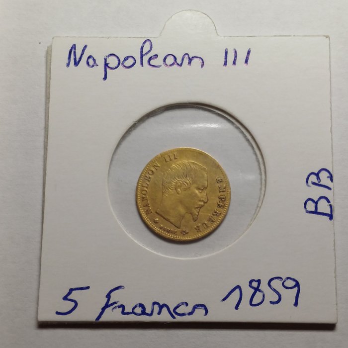 Frankrig Napoléon III (1852-1870) 5 Francs 1859 Straatsburg (BB)  (Ingen mindstepris)