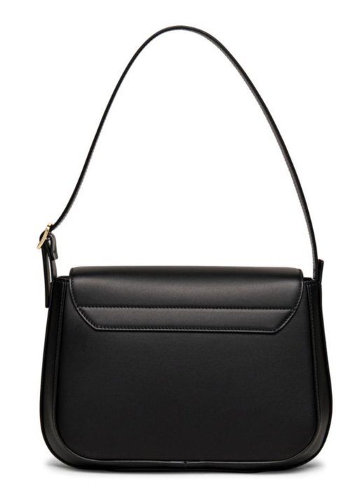 Santoni - Women Santoni Black Leather Shoulder Bag - Taske