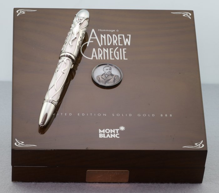 Montblanc - Andrew Carnegie  888  solid gold - Fyldepen