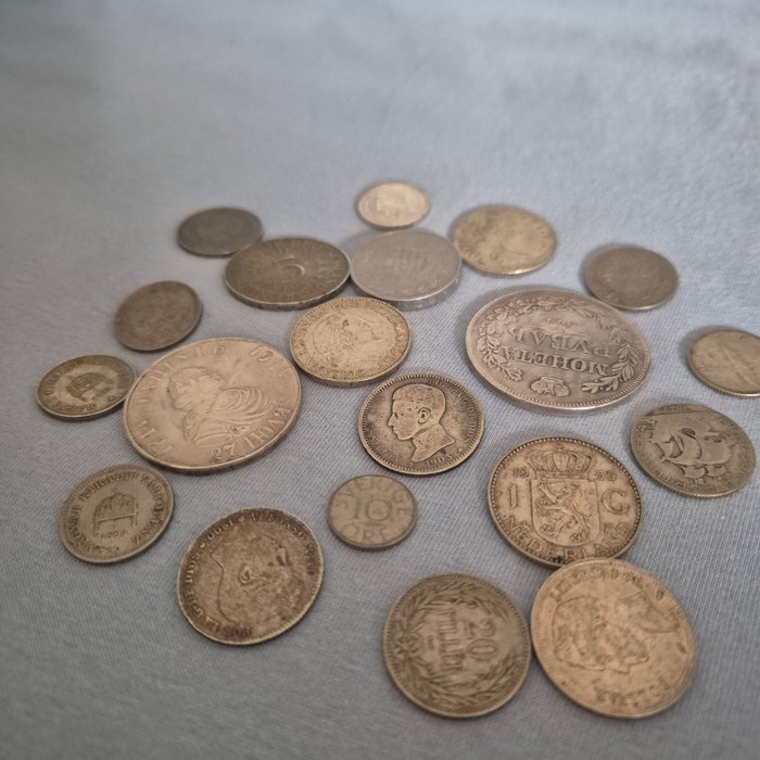 Verden. Collection of coins from different countries 1800  (Ingen mindstepris)