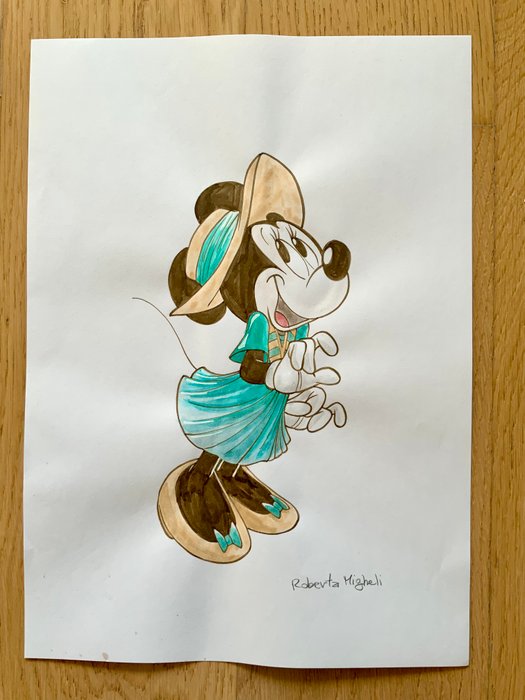 Roberta Migheli - 1 Original drawing - Minnie Mouse - 2023