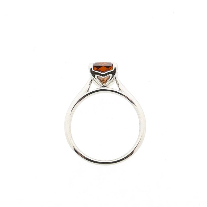 Ingen mindstepris - Ring - 18 kraat Hvidguld -  2.26ct. tw. Orange Diamant (Laboratoriedyrket diamant i fancy farver) - Dobbelt fremragende snit