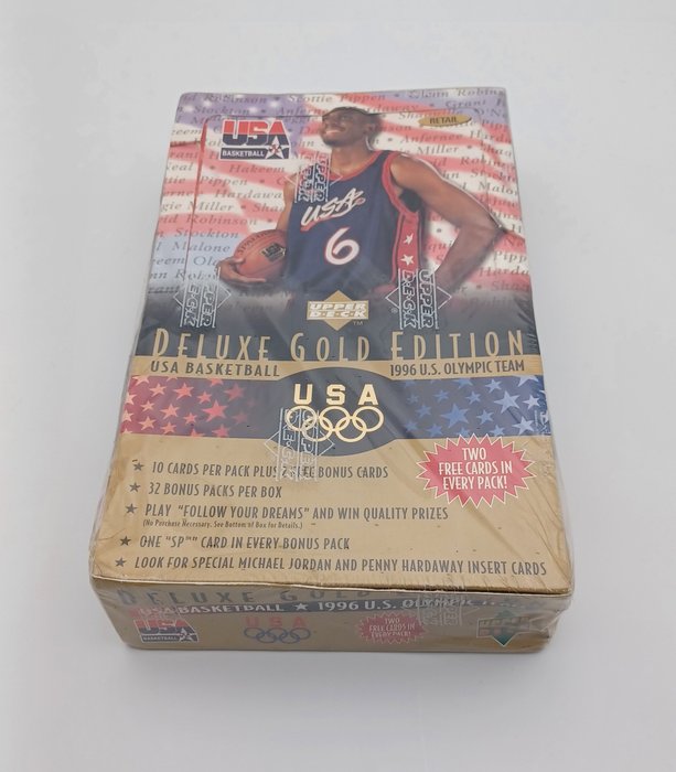 1996 Upper Deck USA Basketball Deluxe Gold Edition - 1 Sealed box - Glimrende (EX)