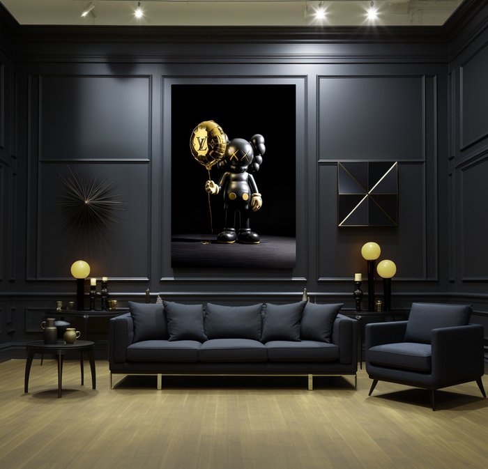 Artxlife - Gold Vuitton Kaws Baloons [XXL]