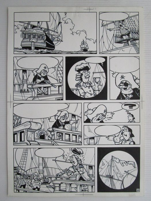 Studio Vandersteen - 1 Original page - Jerom 27 - Het spookschip - 1969