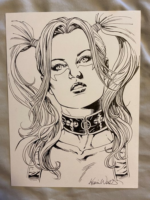 Wood Kevin - 1 Original drawing - Harley Queen