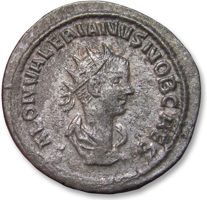 Romarriket Saloninus as Caesar Antoninianus Samosata 258-259 AD - SPES PVBLICA -