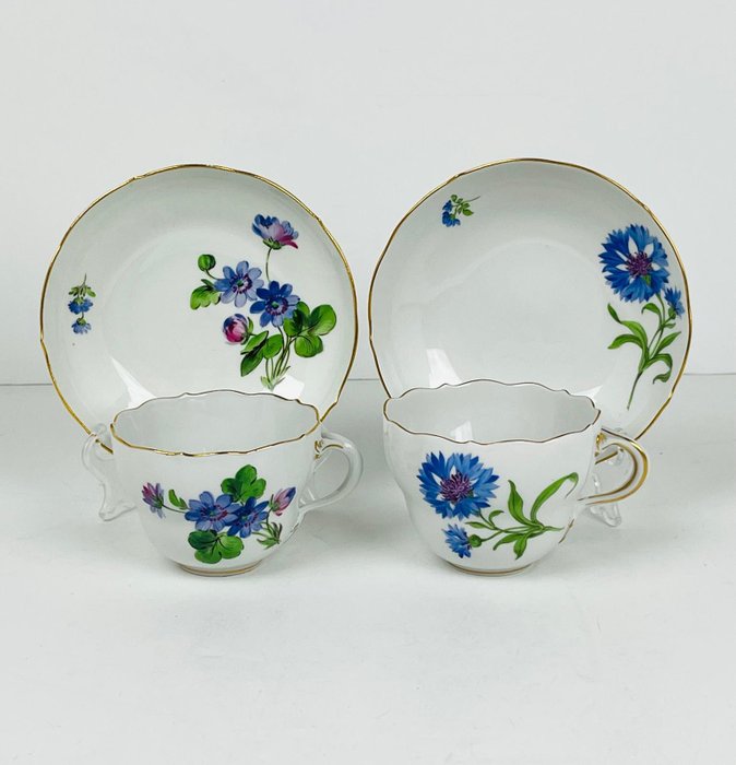 Meissen - Tekop (4) - (NO RESERVE) - Porcelæn - Tête-à-Tête