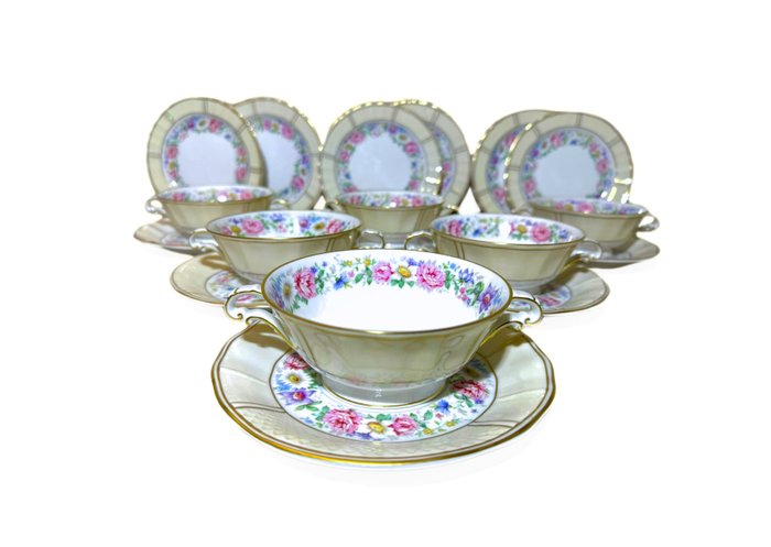 Bernardaud Limoges - Bordservice (12) - Bouillon service - Porcelæn