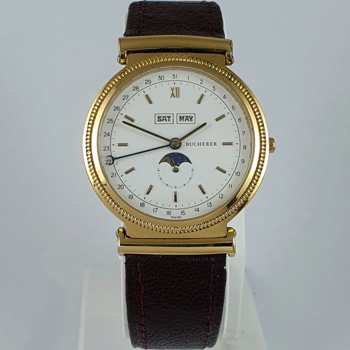 Bucherer - Triple Date Moonphase - Ingen mindstepris - 255.709 - Mænd - 1990-1999