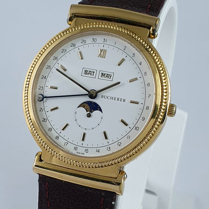 Bucherer - Triple Date Moonphase - Ingen mindstepris - 255.709 - Mænd - 1990-1999