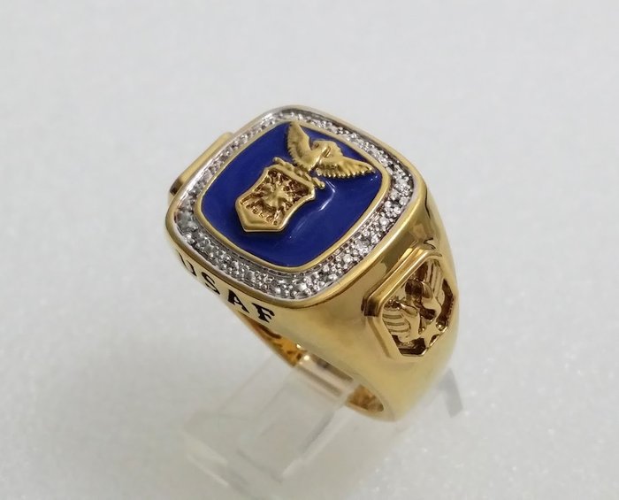 Other brand - Danbury mynte - 18kt Forgyldt USAF US Air Force - Ring