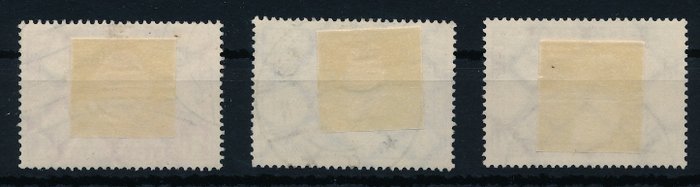 Tyske Kejserrige 1933 - Chicago tur Graf Zeppelin, 1 RM - 4 RM, komplet sæt - Michel Nr. 496 - 498