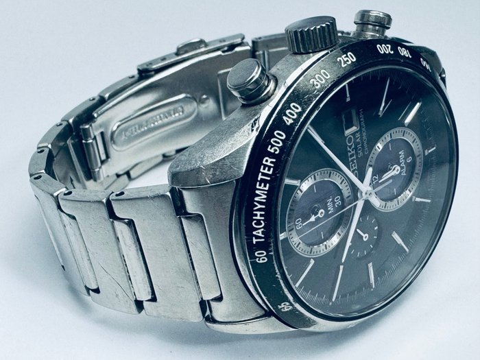 Seiko - Solar Chronograph - Ingen mindstepris - V172–0AP0 - Mænd - 2011-nu