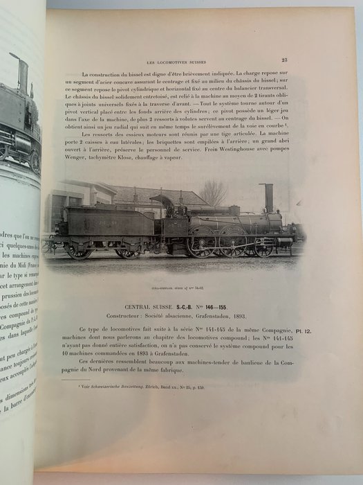 Camille Barbey - Les locomotives suisses - 1896