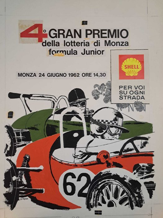 Crepax, Guido - 1 Original cover - 4° Gran Premio della Lotteria di Monza