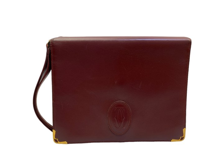 Cartier - Bordeaux color Leather - Håndtaske uden hank