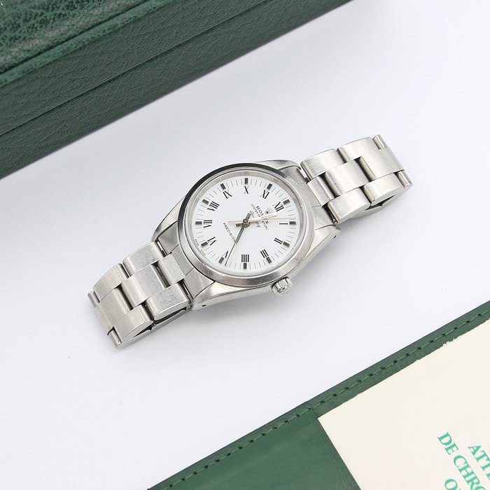 Rolex - Oyster Perpetual Air-King - White Roman - 14000 - Unisex - 1990-1999