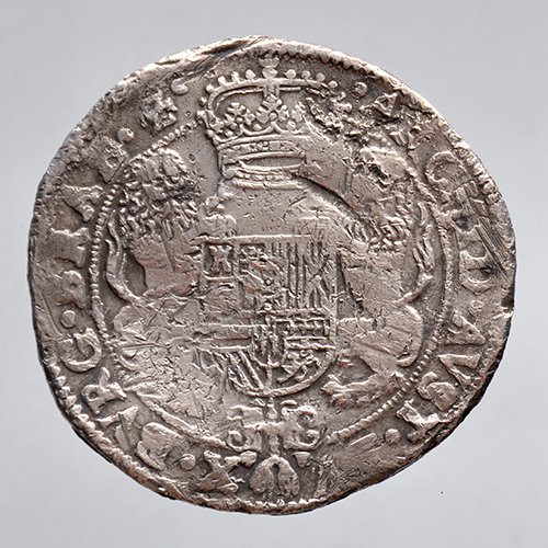 Holland. 2 x zilveren Dukatons (Zeeland en Brabant, bodemvondst) 1662-1668  (Ingen mindstepris)