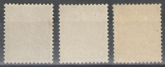 Holland 1924/1926 - Dronning Wilhelmina type 'Veth' - NVPH 158, 159, 160