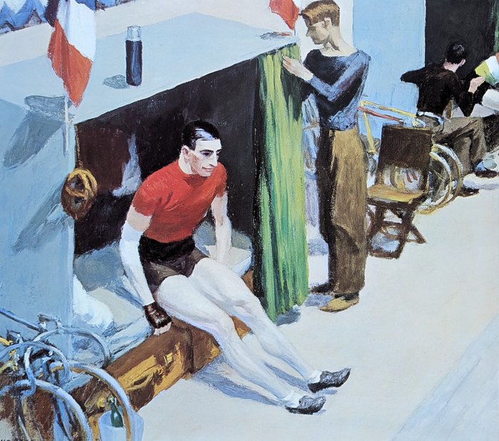 Edward Hopper - Shorewood Fine Art Reproductions - French Six-Day Bicycle Rider (1937) - 2000'erne