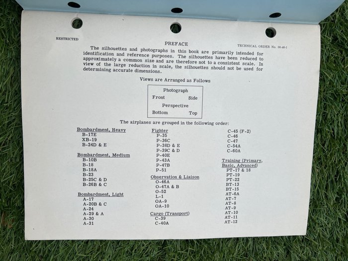 Verenigde Staten van Amerika - Official WW2 USAAF Aircraft Recognition Manual - for Allied pilots - P-51 Mustang - P-47 Thunderbolt - B-17 bomber - Dakota - 1942