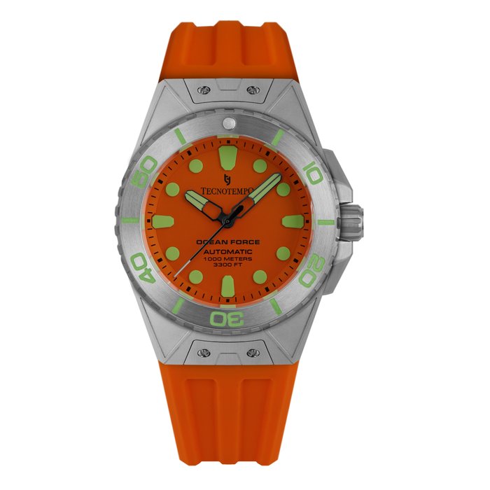 Tecnotempo -  Diver's 1000M "Ocean Force" - Automatic - Limited Edition - TT.1000OC.OR (Orange) - Mænd - 2011-nu