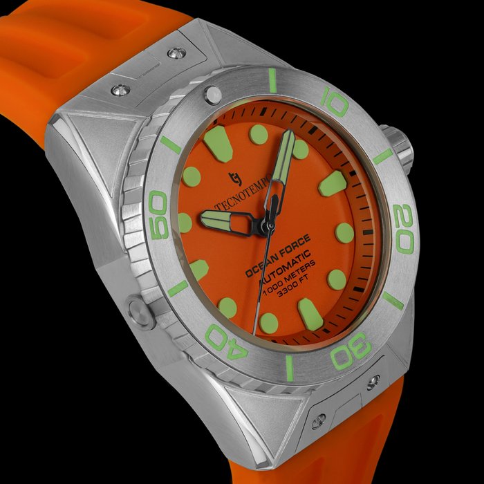 Tecnotempo -  Diver's 1000M "Ocean Force" - Automatic - Limited Edition - TT.1000OC.OR (Orange) - Mænd - 2011-nu