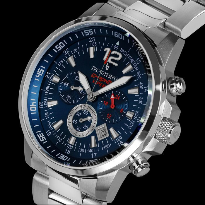 Tecnotempo - Chronograph 100M - "Chrono Viper" Limited Edition - - TT.100A.CVBL - Mænd - 2011-nu