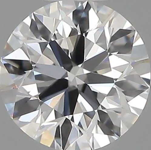 1 pcs Diamant  (Natur)  - 0.40 ct - Rund - D (farveløs) - VVS2 - Gemological Institute of America (GIA) - *3EX*