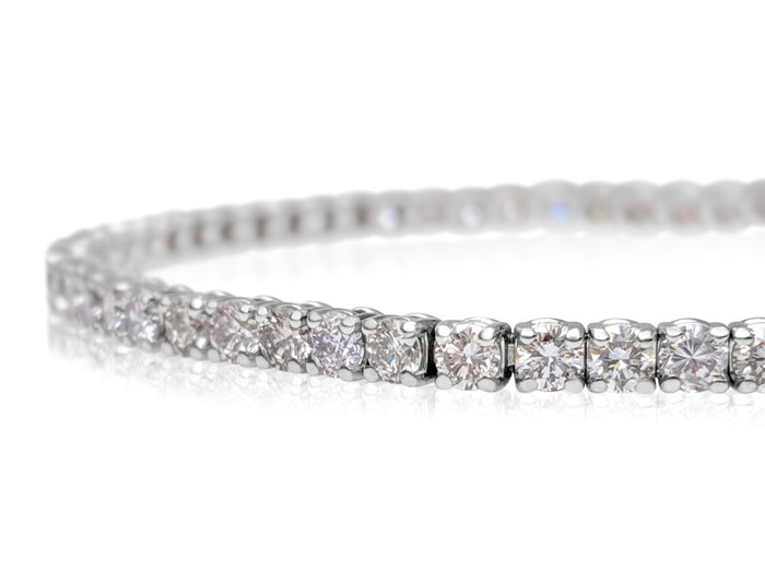 Armbånd - 14 karat Hvidguld -  467ct tw Lyserød Diamant (Naturfarvet) - GCI - Pink