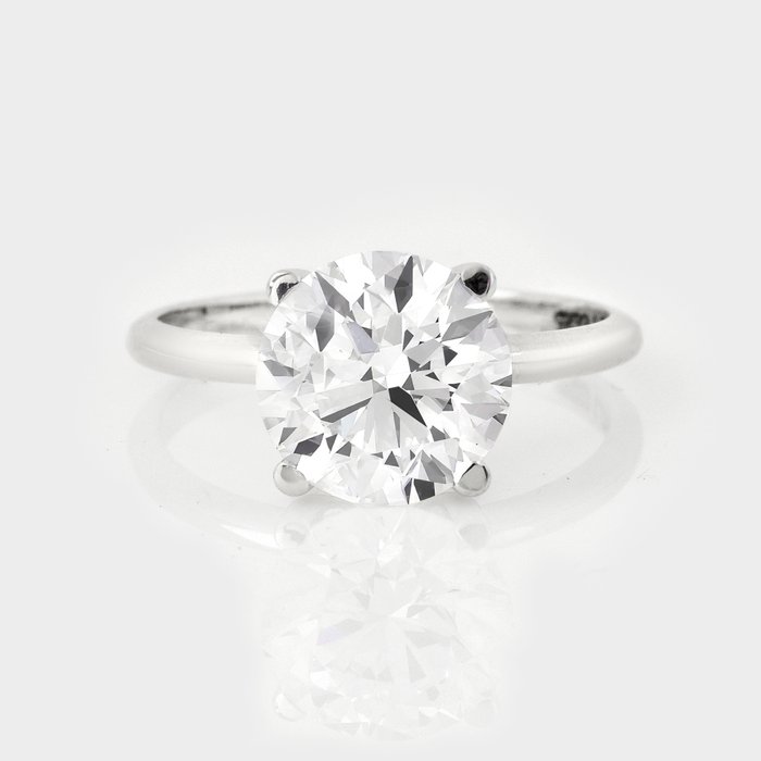 Ingen mindstepris - Ring - 18 kraat Hvidguld -  308ct tw Diamant (Laboratoriedyrket) - IGI Ideal E VS1 Ideal