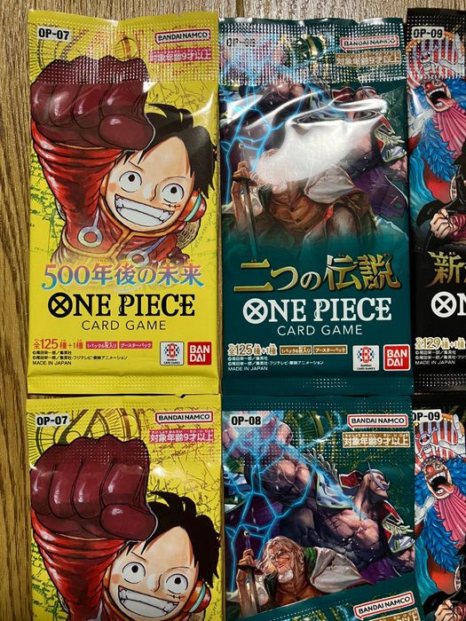 Bandai - 20 Booster pack - 4 different packs 5 sets - ONE PIECE CARD GAME Japanese