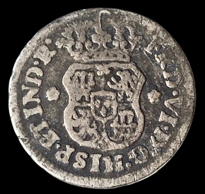 Spanien. Fernando VI (1746-1759). Medio Real - 1750 M - México - (R616)  (Ingen mindstepris)