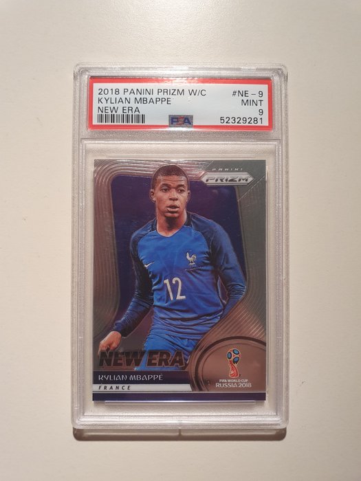 2018 Panini World Cup Kylian Mbappé #NE-9 New Era PSA 9 Graded card